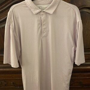 Onward Reserve Men's Light Pink Micro-Stripe Polo